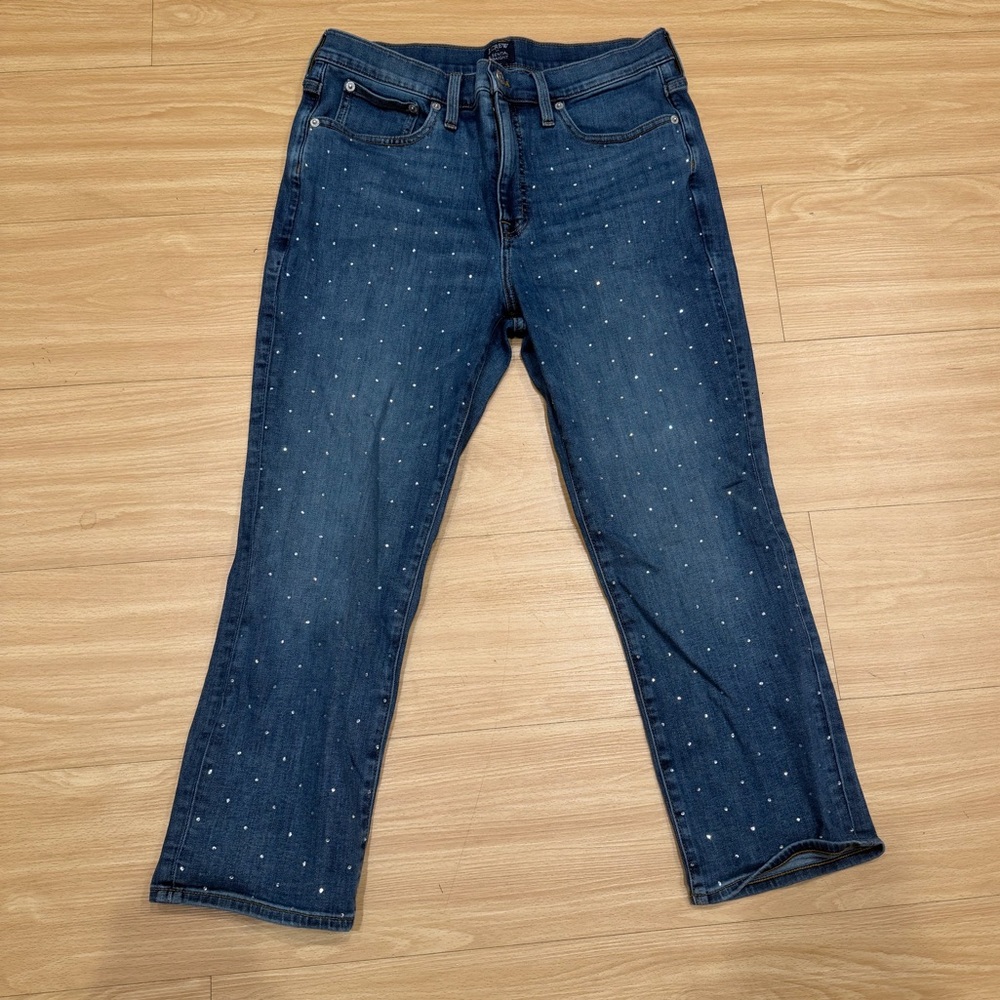 J Crew Jeans with Crystals